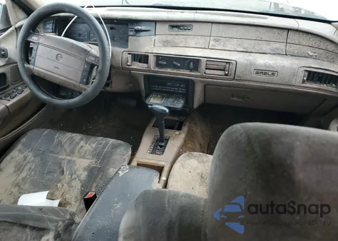 1992 Mercury Sable Gs from USA, damaged, VIN 1MELM50U5NG639165